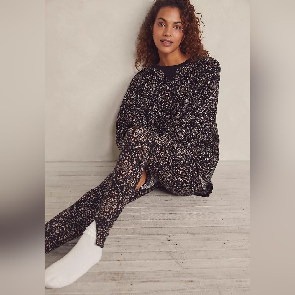 Free People Early Night Printed Thermal Leggings